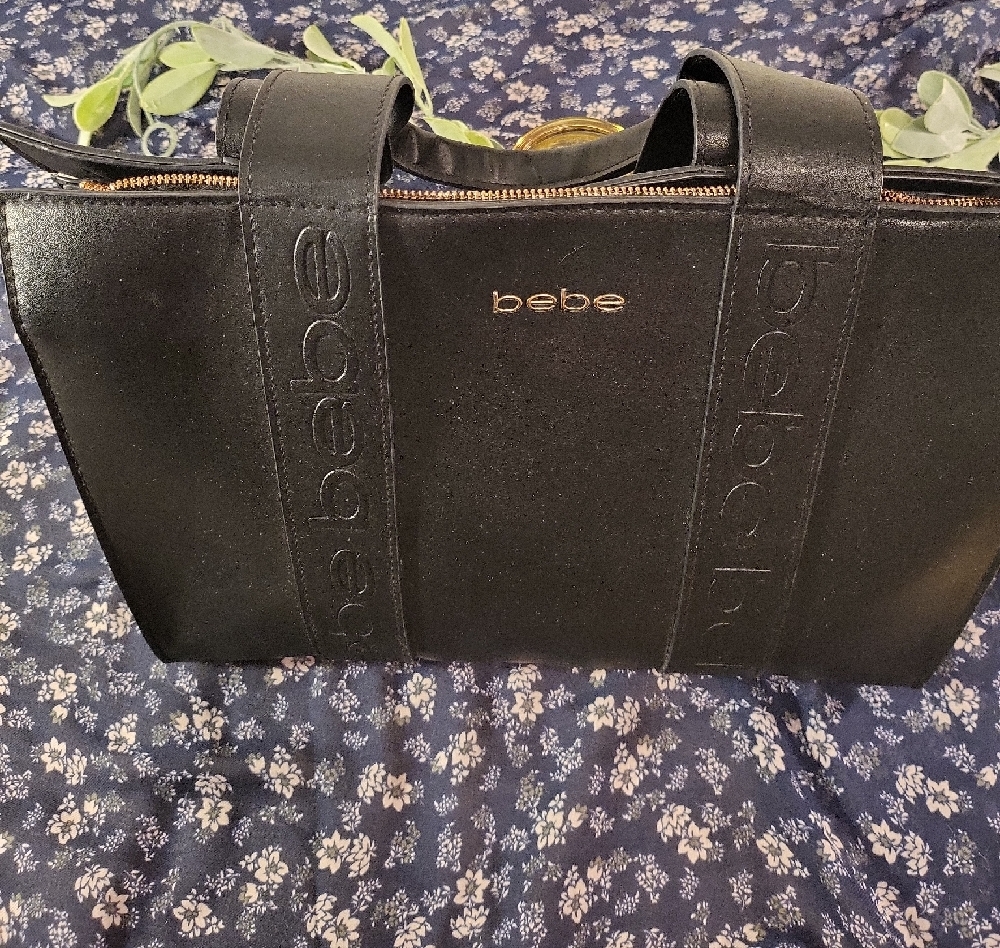 Bebe Black Tote Bag #0188